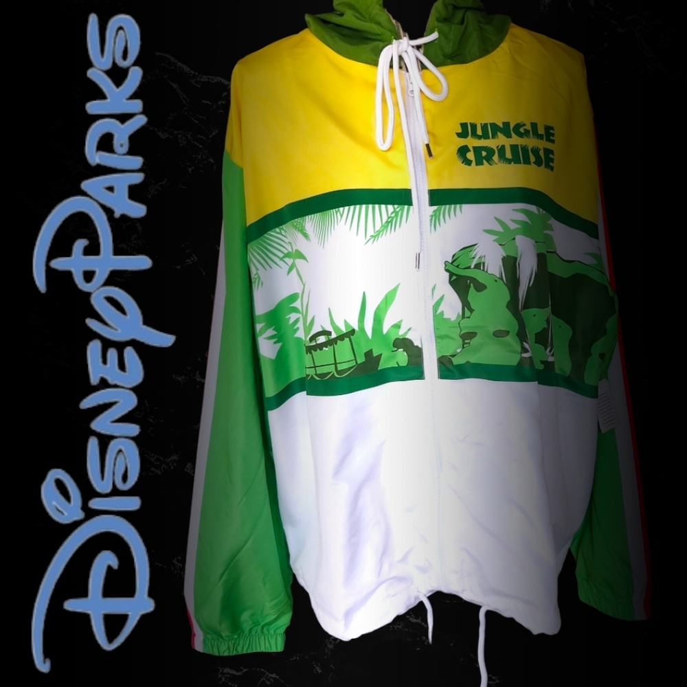 NWT Disney Parks Jungle Cruise Hooded Jacket Sz 2X